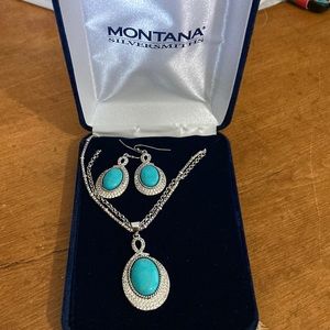 Montana Silversmiths Turquoise set